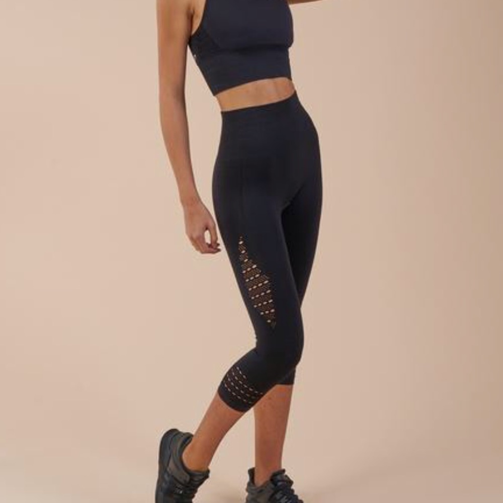 GYMSHARK Seamless Energy High Waisted Cropped leg